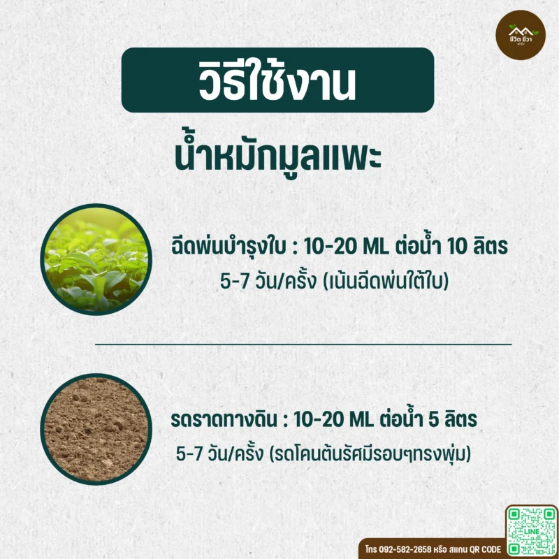 น้ำหมักมูลแพะ