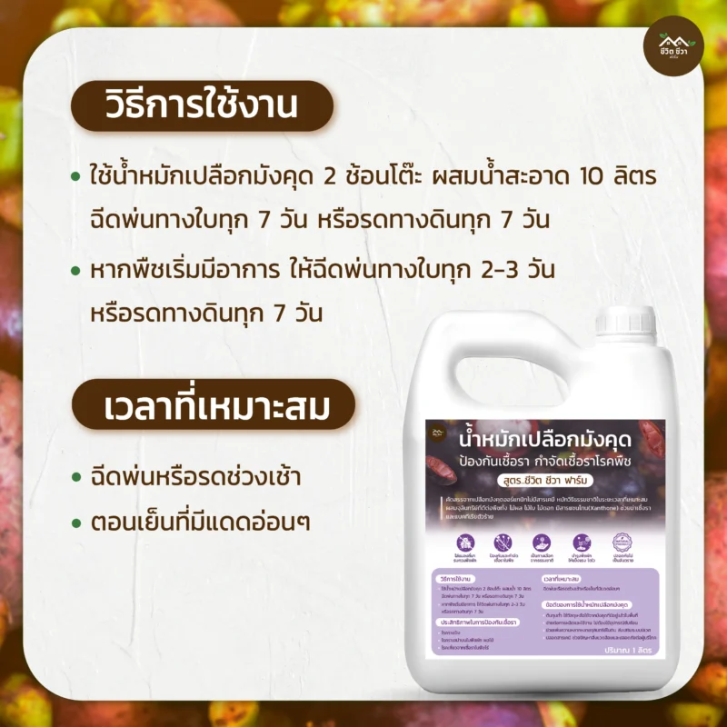 น้ำหมักเปลือกมังคุด