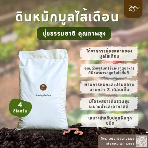 ดินหมักมูลไส้เดือน_1 ดินหมักมูลไส้เดือน